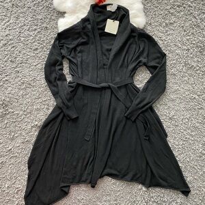 VICOLO Asymmetrical Wrap Cardigan